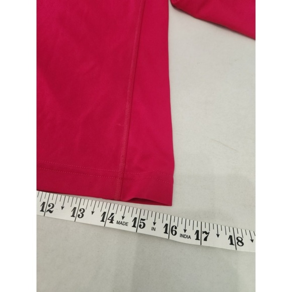 Adidas Long Sleeve‎ V Neck Athletic Top Pink Striped Back Womens S - Picture 5 of 7